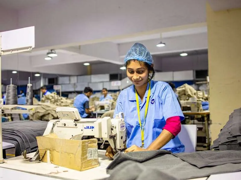 Swimwear production line at Yucai factory