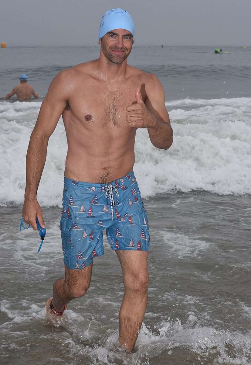 Custom men's swim shorts and swim trunks